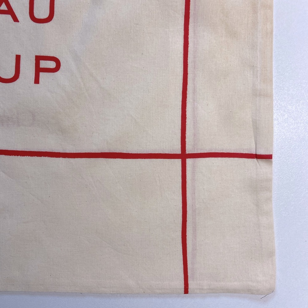 Clare V Merci Beau Coup Large French Dust Bag set of 3 Anthropologie Cream Red - Picture 7 of 15